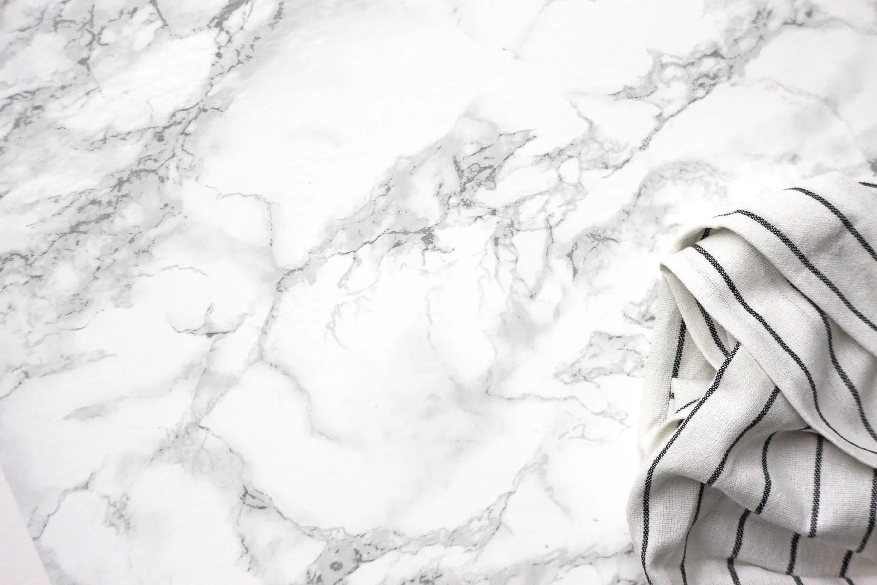 Marble countertop with soft grey veining