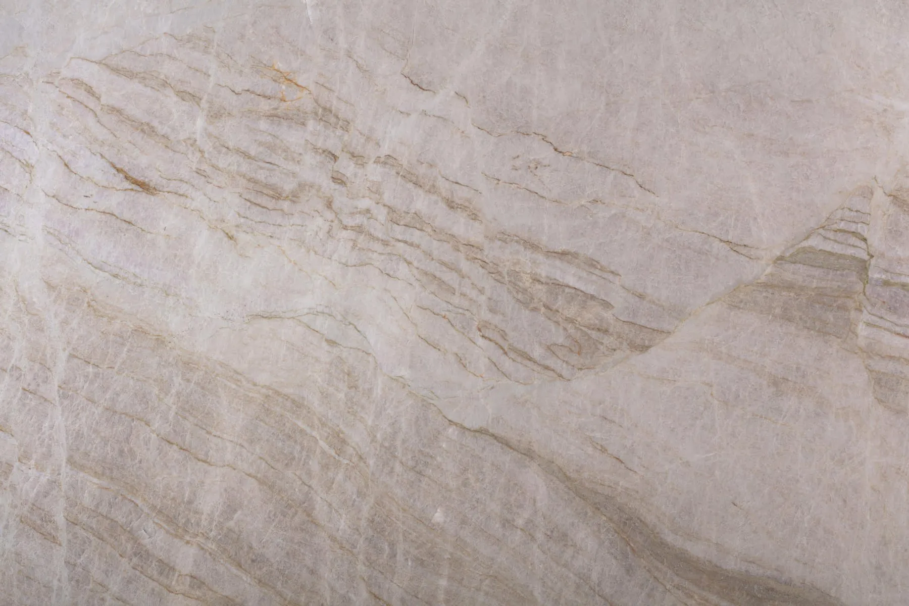Quartzite countertop slab with natural veining